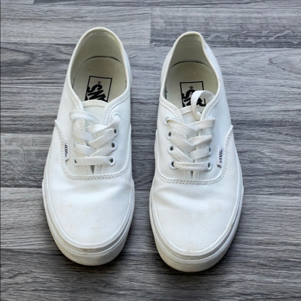 White authentic vans